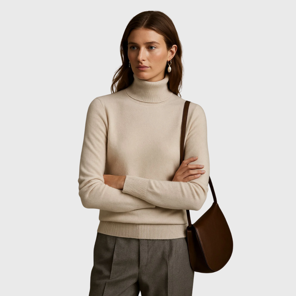 Cashmere turtleneck sweater